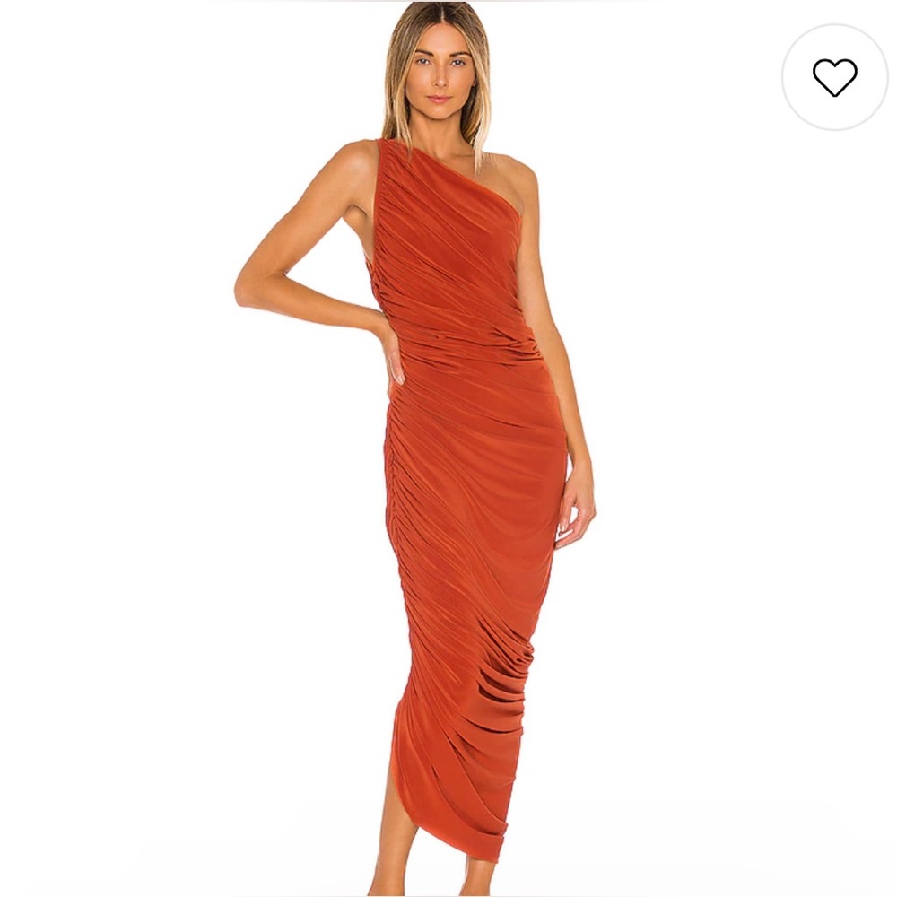 Norma Kamali Diana Gown in Cinnamon